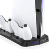 For PS5 Vertical Cooling Fan Stand Digital Edition with 14 Game